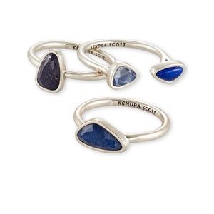 Kendra Scott silver ivy ring set